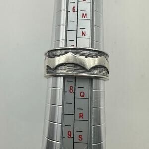 Batman silver tone ring mens womens unisex casual jewelry Size 7.25